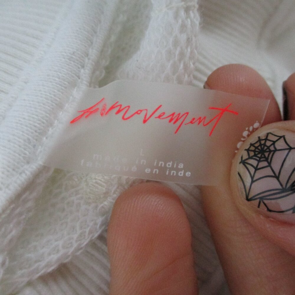 FREE PEOPLE FP MOVEMENT PLAYBOOK TUNIC SWEATSHIRT L WHITE - Picture 5 of 5